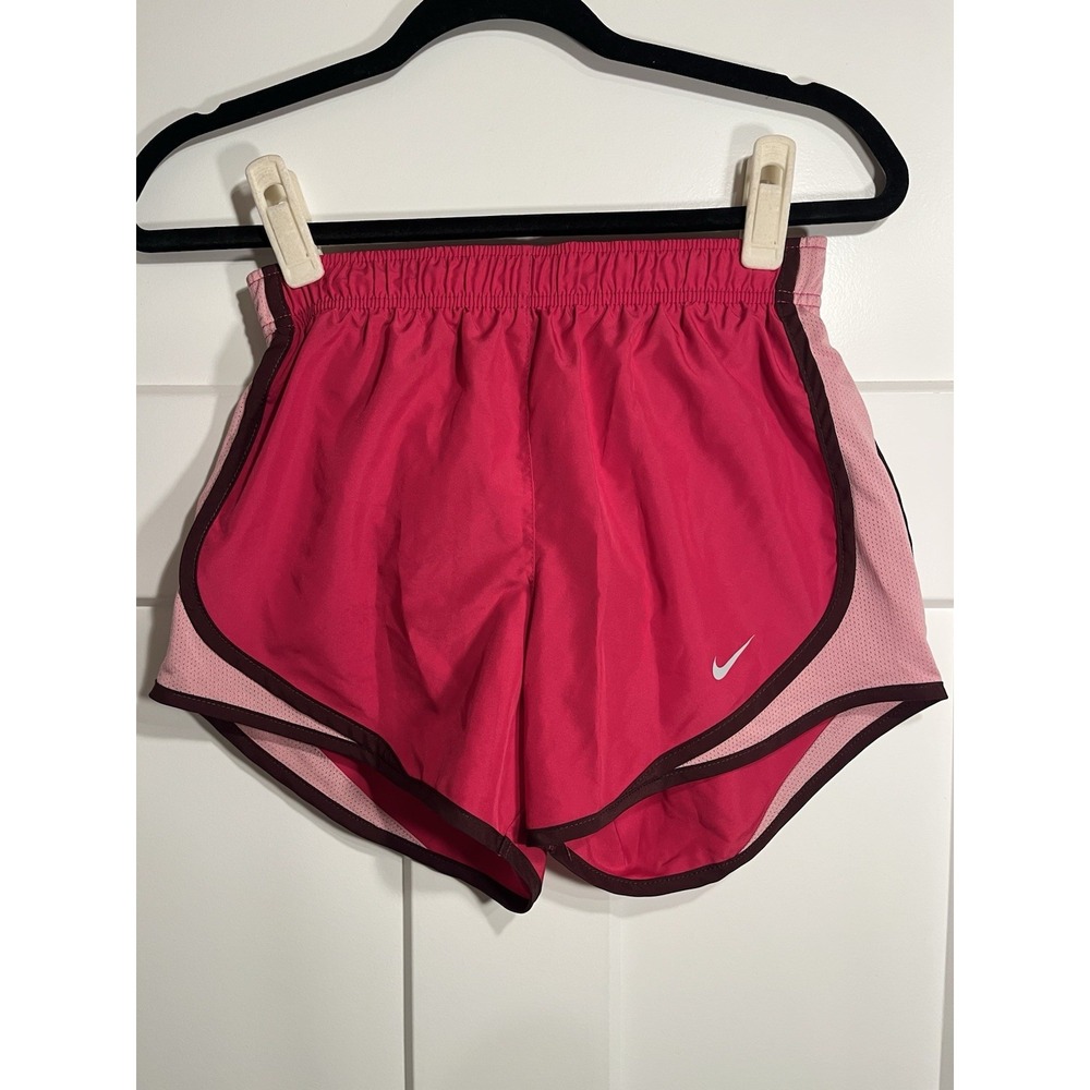 Nike Tempo Dri-FIT Running Shorts Women’s Small Pink Mesh Brief Lined